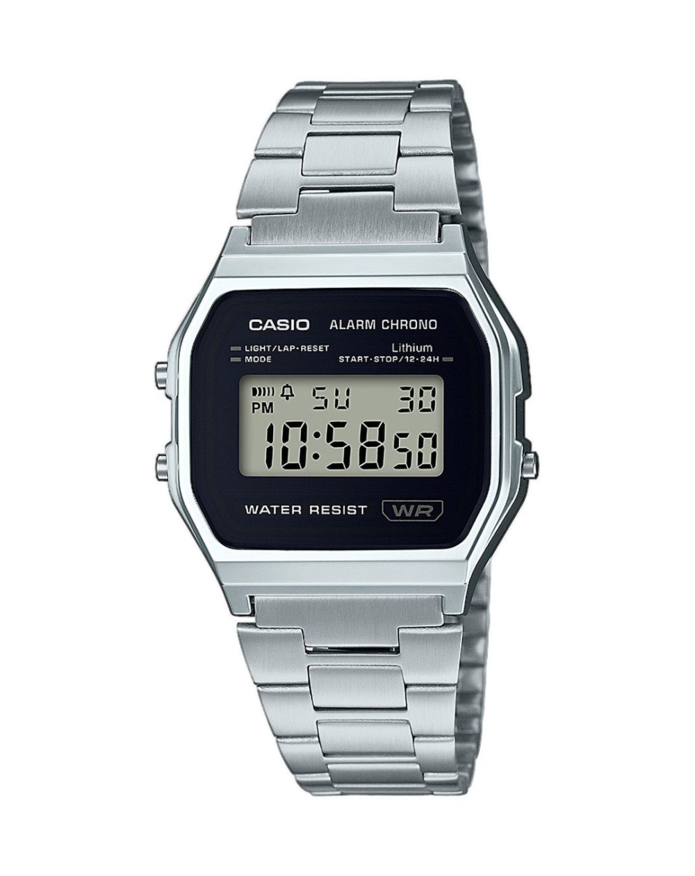 Casio Vintage Silver Classic Unisex Watch A158W-1DF