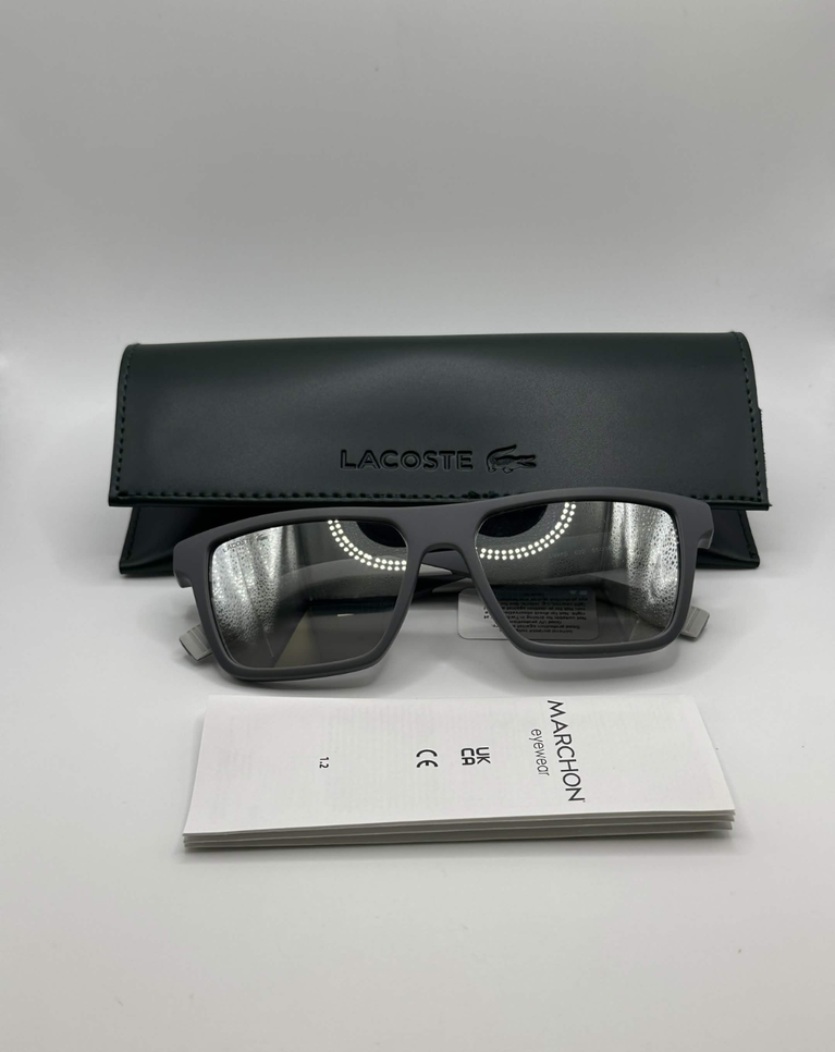 Lacoste Square Mens Grey Sunglasses - L998S.022.55/16