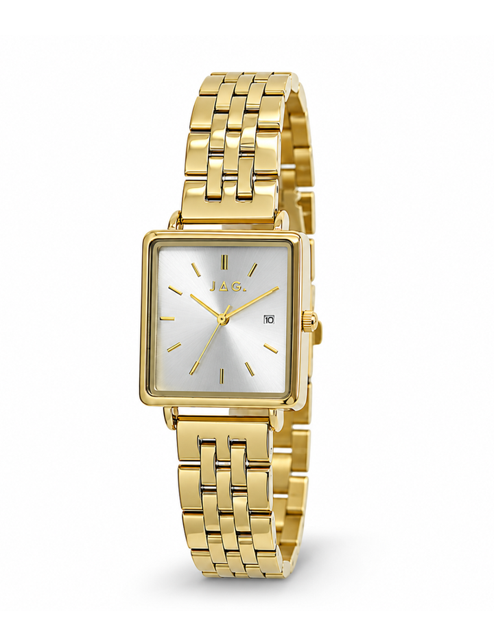 JAG Solus Gold Minimal Square Ladies Watch - J2980A