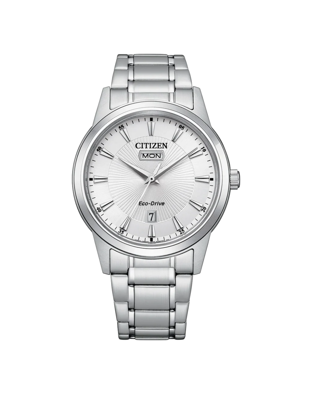 Citizen Eco-Drive Silver Dial Gents Watch - AW0100-86A