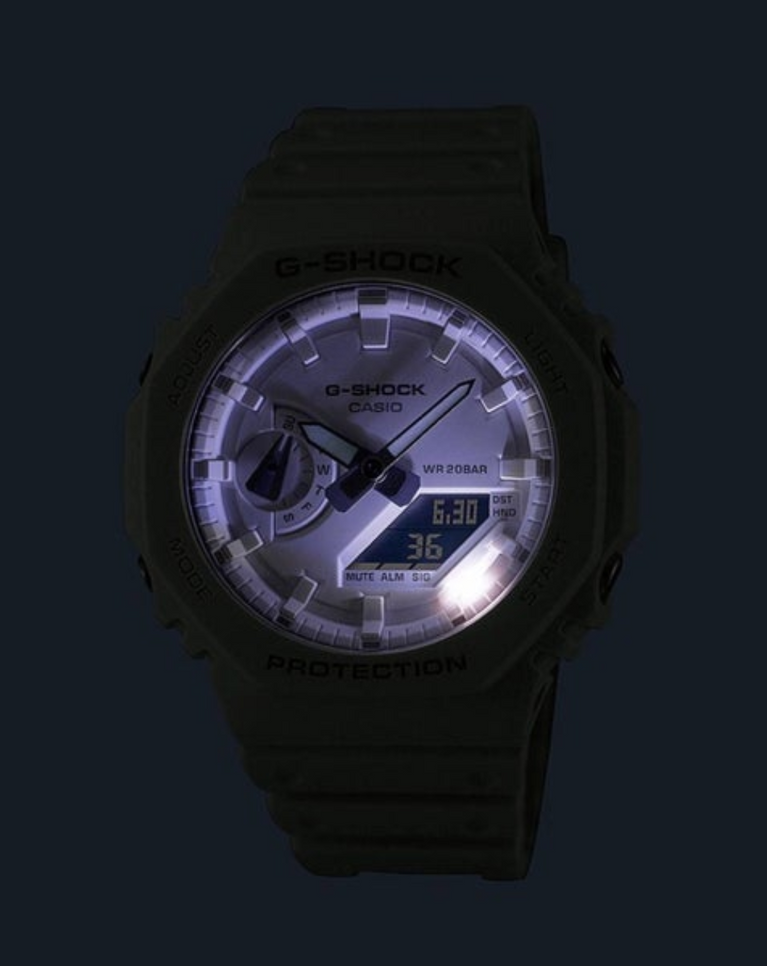 G-Shock “White” Casioak Unisex Watch - GA-2100-7A7ER