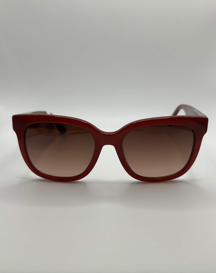Lacoste Opaline Burgundy Red Square Sunglasses - L970S.601.55/19
