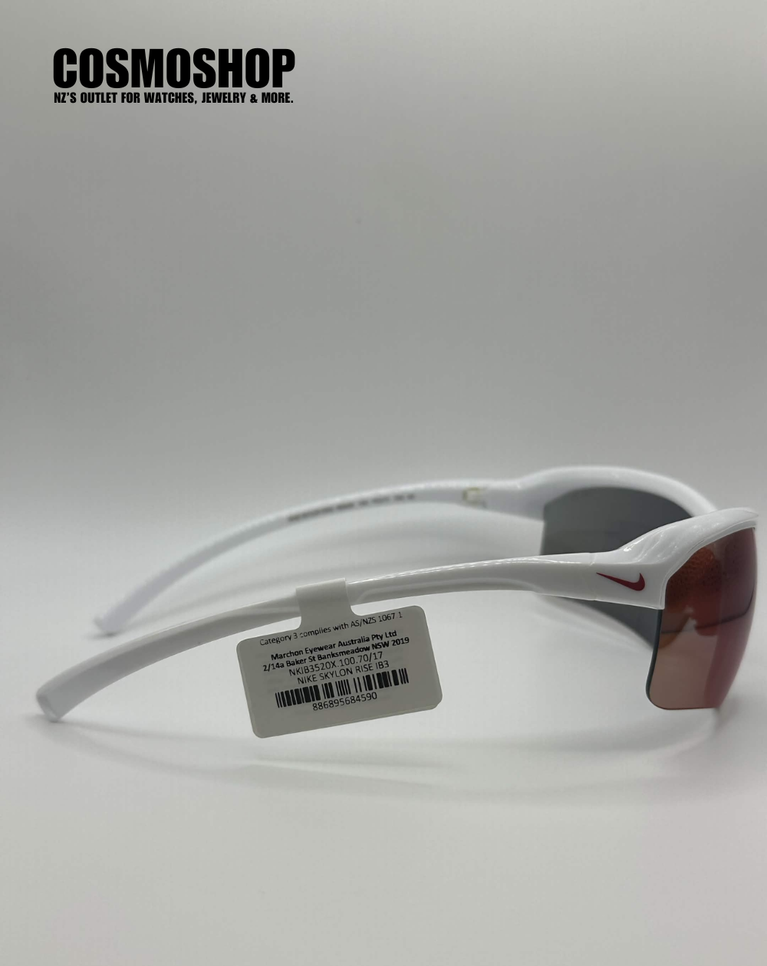 Nike Skylon Rise White/Red Mens Sunglasses - NKIB3520X.100.70/17