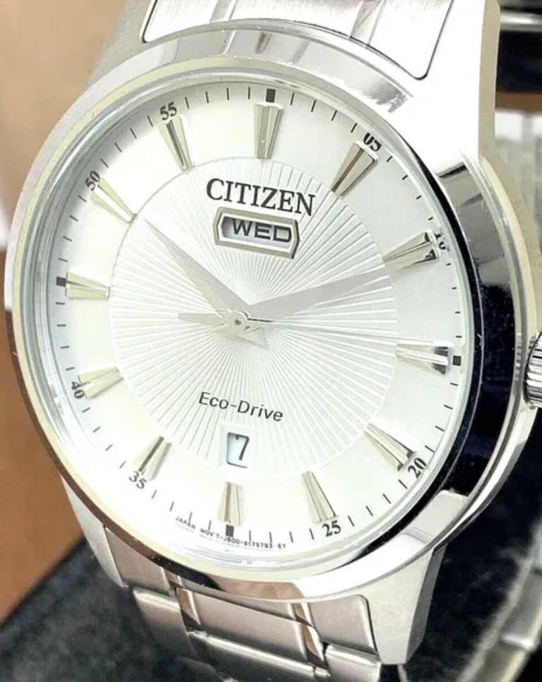 Citizen Eco-Drive Silver Dial Gents Watch - AW0100-86A