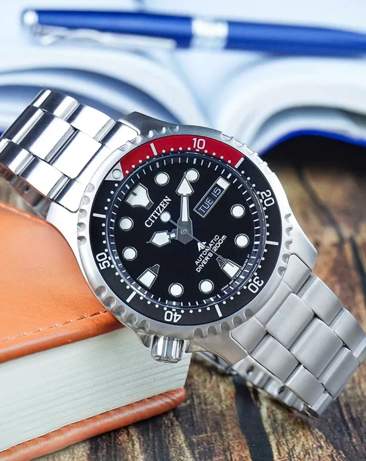 Citizen Promaster Marine Automatic Black Dial Gents Watch - NY0085-86E
