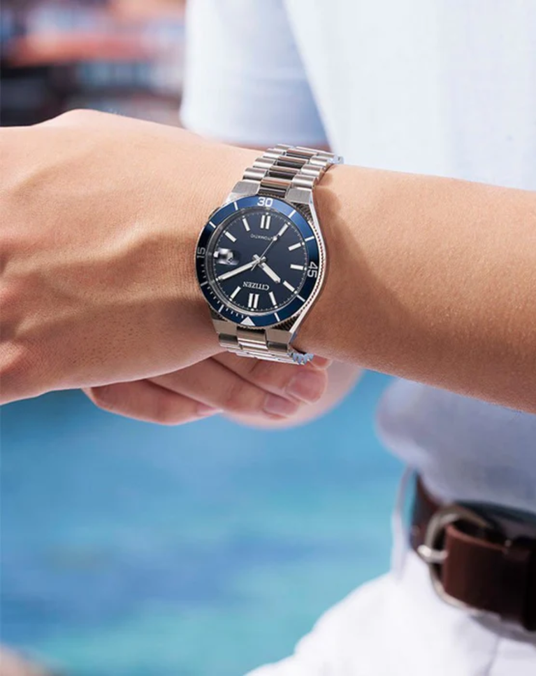 Citizen Tsuyosa Shore Blue Dial Automatic Watch - NJ0230‑59L