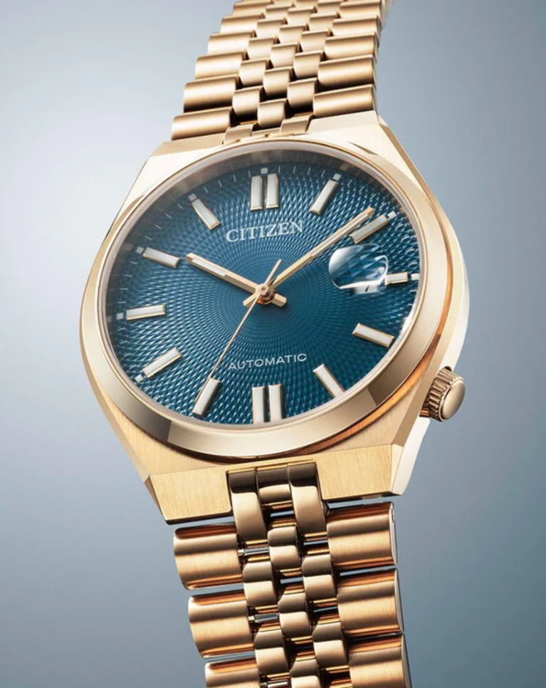 Citizen Tsuyosa 60 Automatic Blue Dial Mens Watch - NK0023‑57L