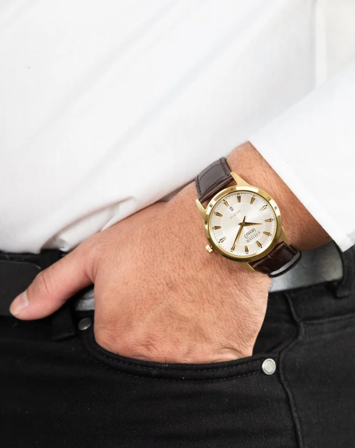Citizen Eco-Drive Silver Dial Gents Watch - AW0102-13A