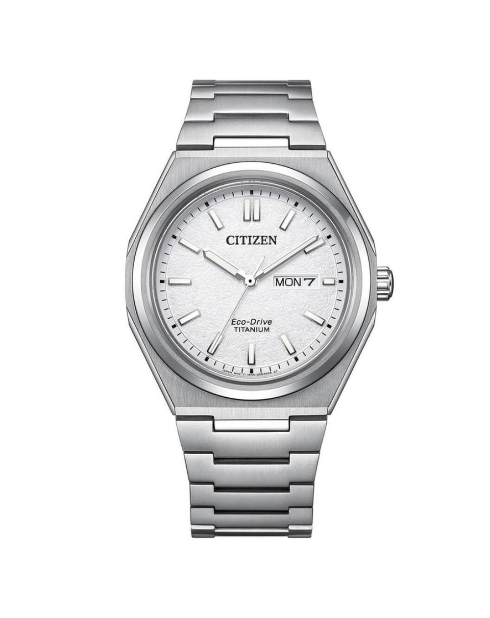 Citizen Zenshin Eco-Drive White Dial Gents Watch - AW0130-85A