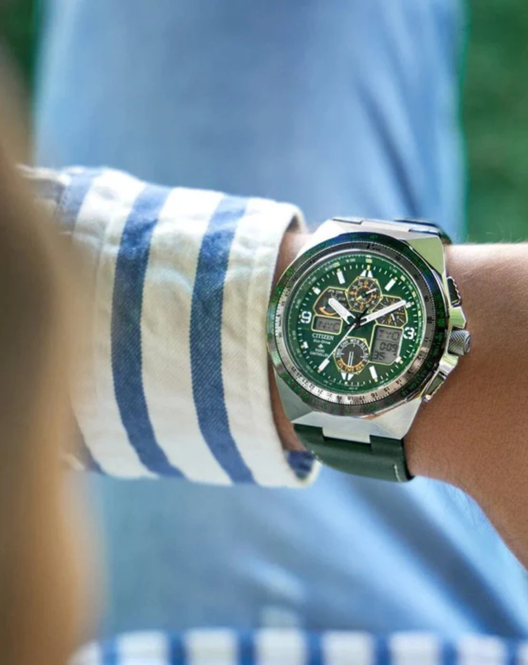 Citizen Promaster Skyhawk A-T Green Eco Drive Watch - JY8147-01X