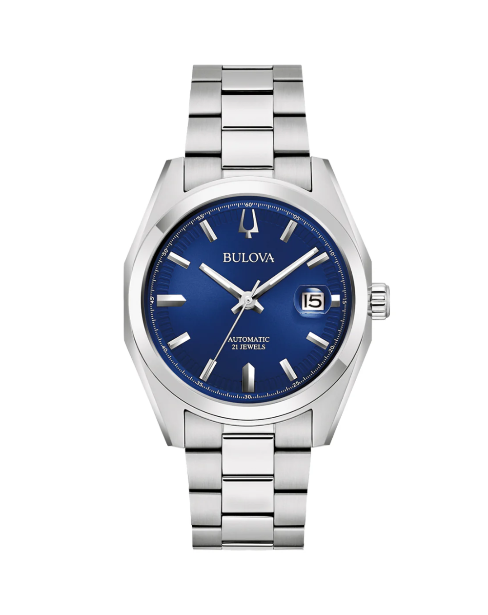 Bulova Surveyor Dark Blue Automatic Men's Watch - 96B436