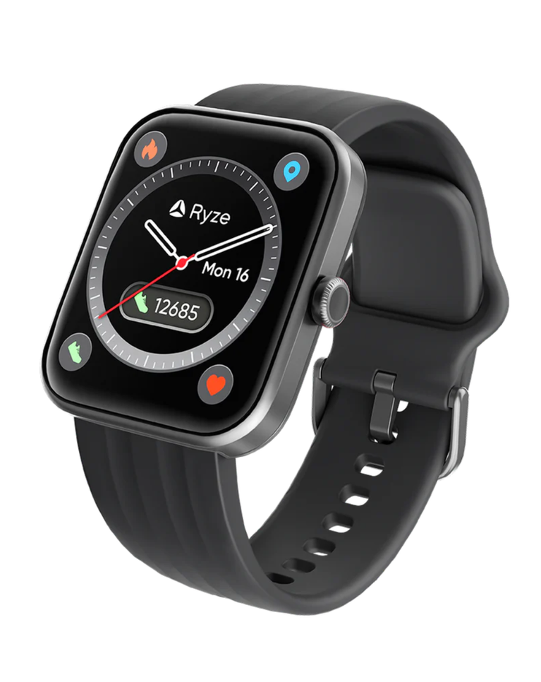 Ryze Evo Mens Smart Watch Built In Alexa - RZ-EVBK