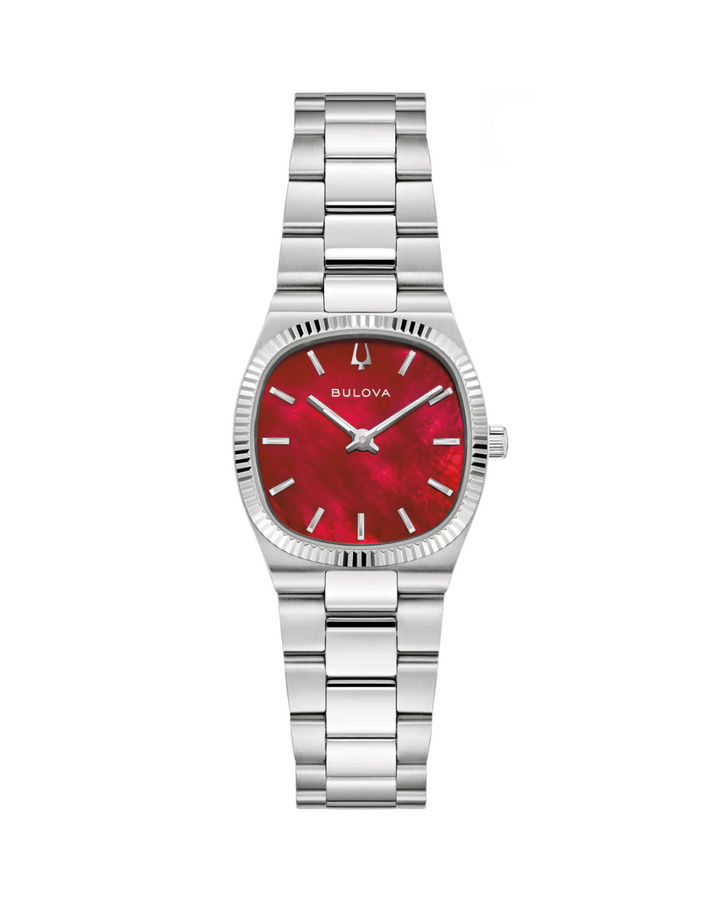 Bulova Super Seville Mini Red M.O.P Ladies Watch - 96L354