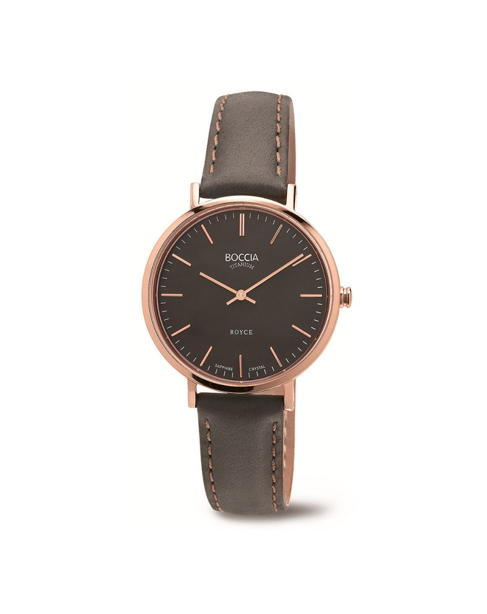 Boccia Titanium "Royce" Rose Gold Ladies Watch - 3246-05