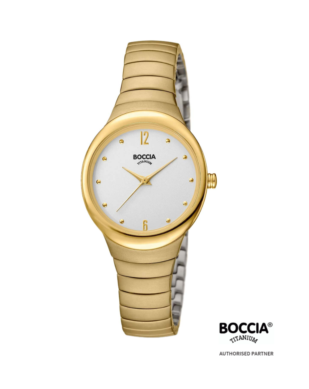 Boccia Ladies Titanium Gold Watch - 3307-02