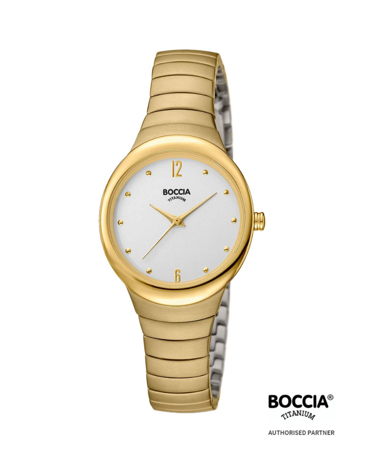 Boccia Ladies Titanium Gold Watch - 3307-02