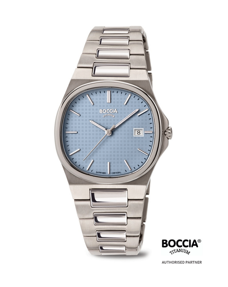 Boccia Titanium Ice Blue Ladies 31mm Watch - 3348-01