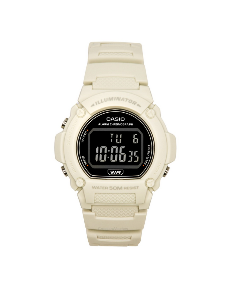 Casio Creme Glow Unisex Watch - W219HC-8B