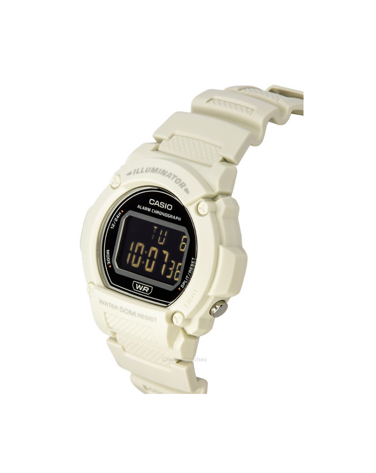 Casio Creme Glow Unisex Watch - W219HC-8B