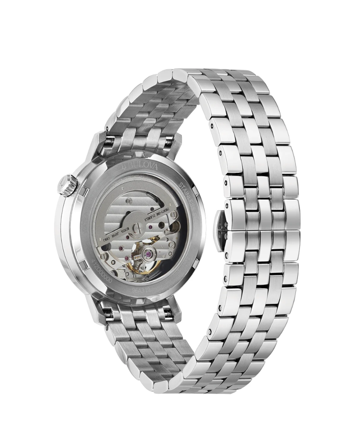 Bulova Open Heart Green Dial Automatic Unisex Watch - 96A319