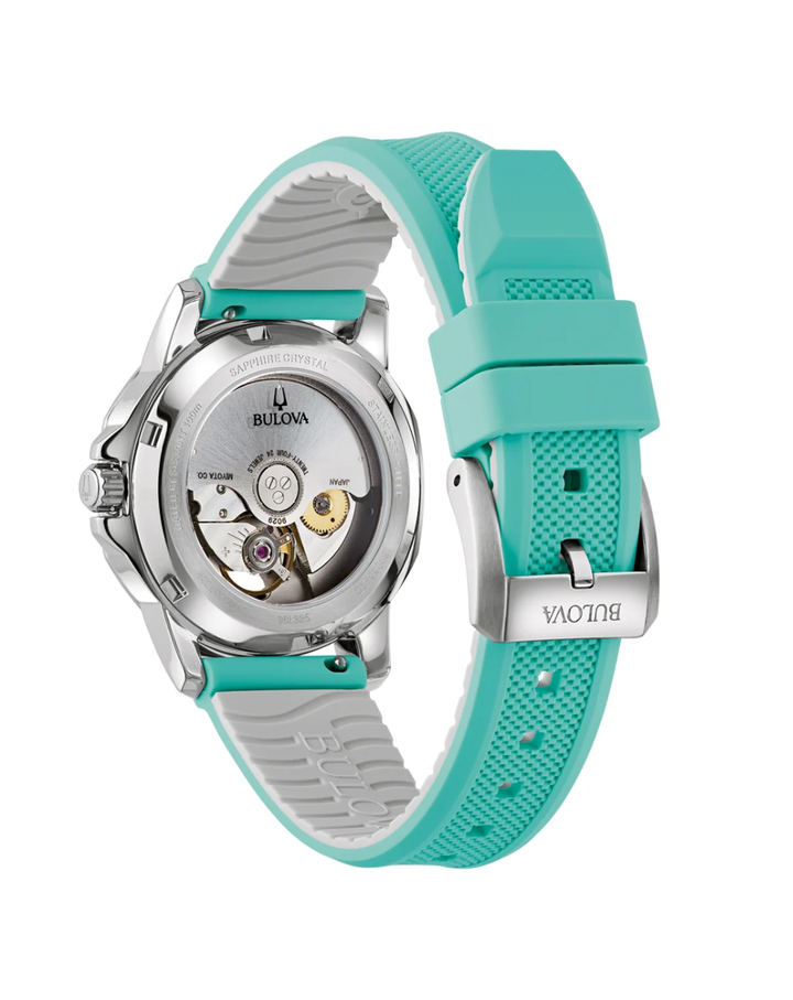 Bulova Open Heart Marine Star Automatic Ladies Watch - 96L325