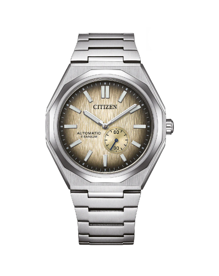Citizen Zenshin 60 Super Titanium Beige Automatic Gents Watch - NK5020-58P