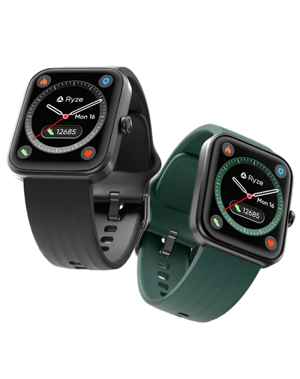 Ryze Evo Mens Smart Watch Built In Alexa - RZ-EVBK