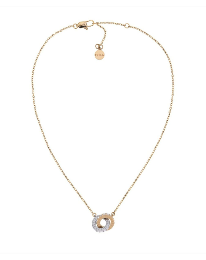 Furla Jewellery Rose Gold Silver Women's Necklace - FJ1102NTU