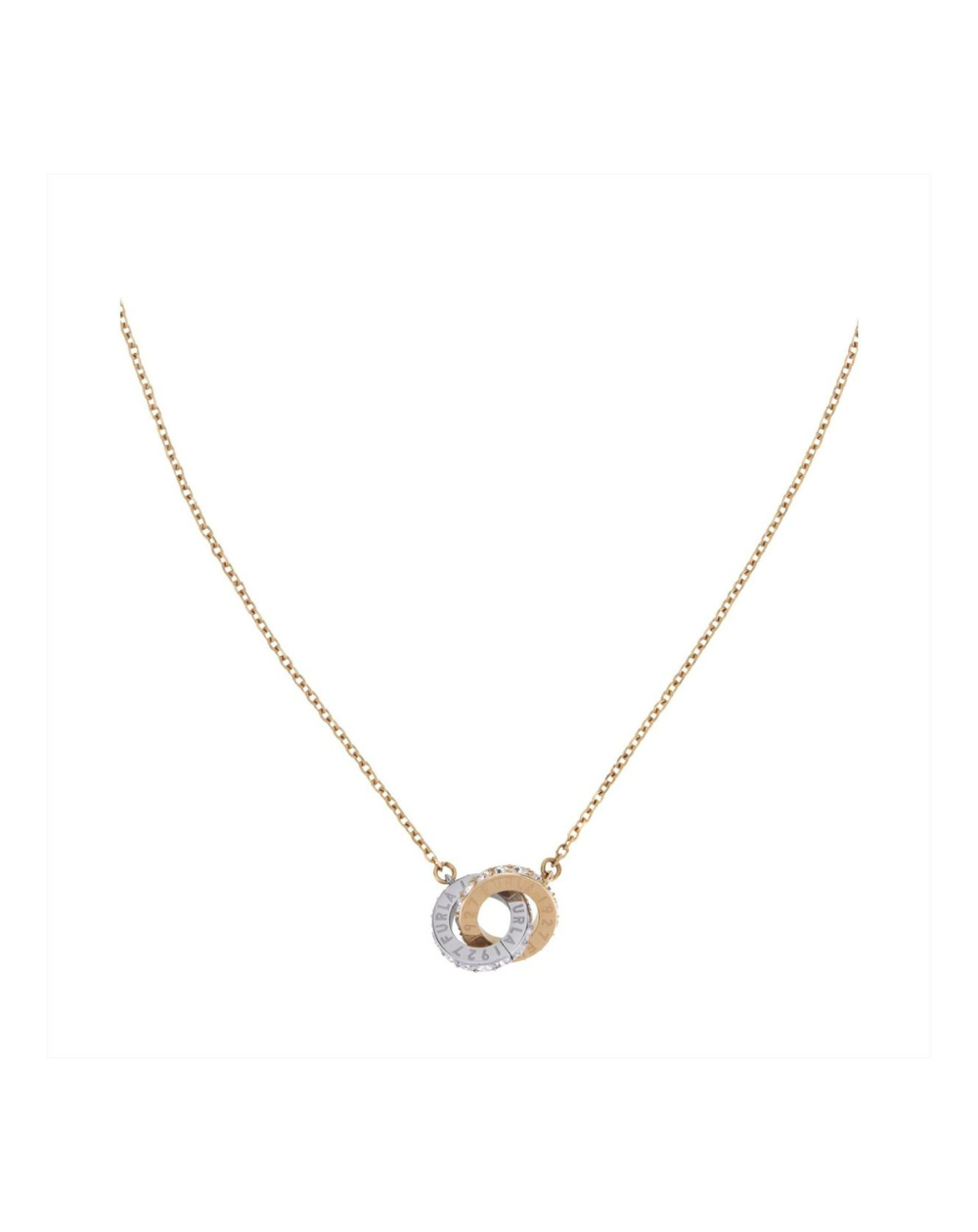 Furla Jewellery Rose Gold Silver Women's Necklace - FJ1102NTU