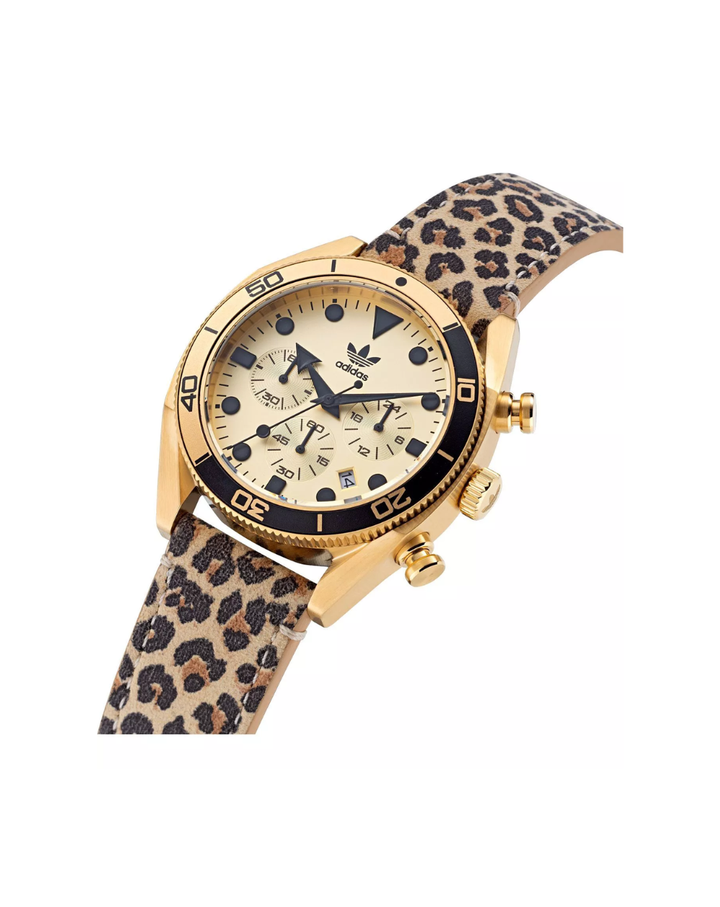 Adidas Originals Edition Two Icon Chronograph Gold Watch - AOFH22511