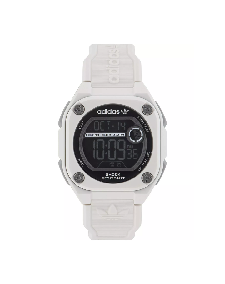 Adidas Originals City Tech Two 45mm White Watch - AOST23062