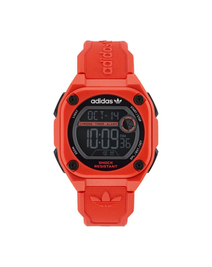 Adidas Originals City Tech Two 45mm Red Watch - AOST23063
