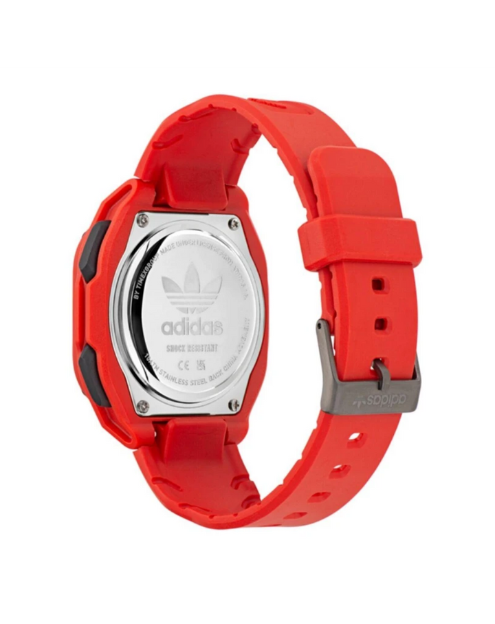 Adidas Originals City Tech Two 45mm Red Watch - AOST23063