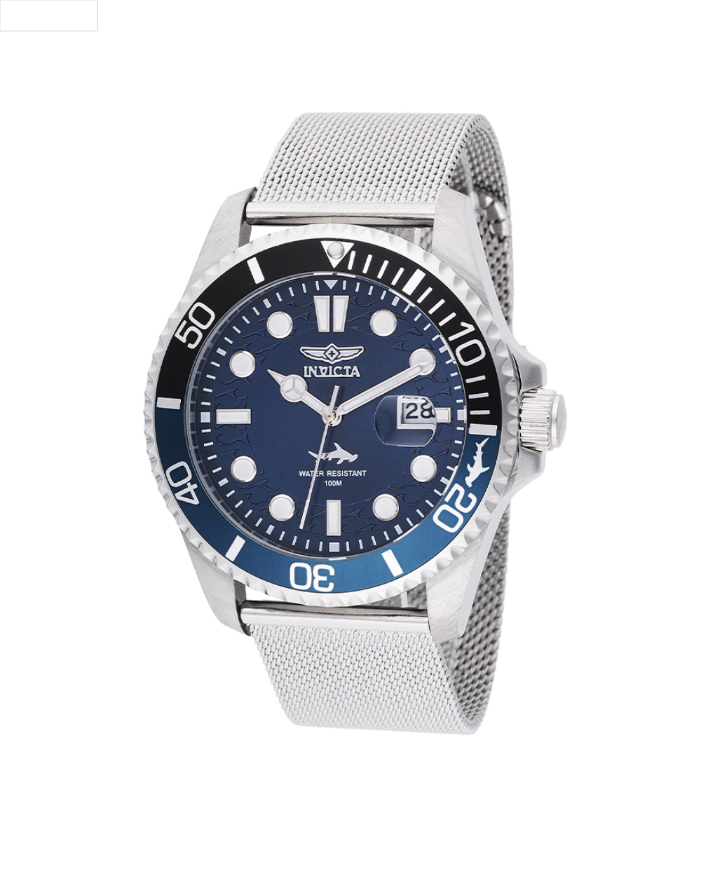 Invicta Pro Diver Blue/Black "Mako" Mesh Strap Men's Watch - 47173