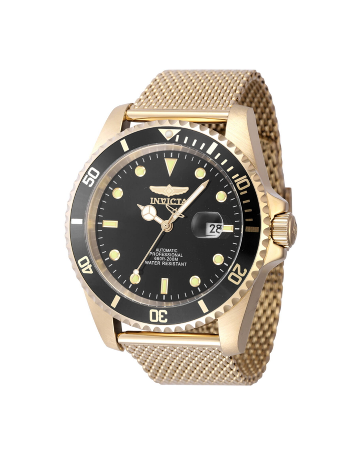 Invicta Oversized 47mm Mesh Strap Automatic Gold Men's Watch - 47966