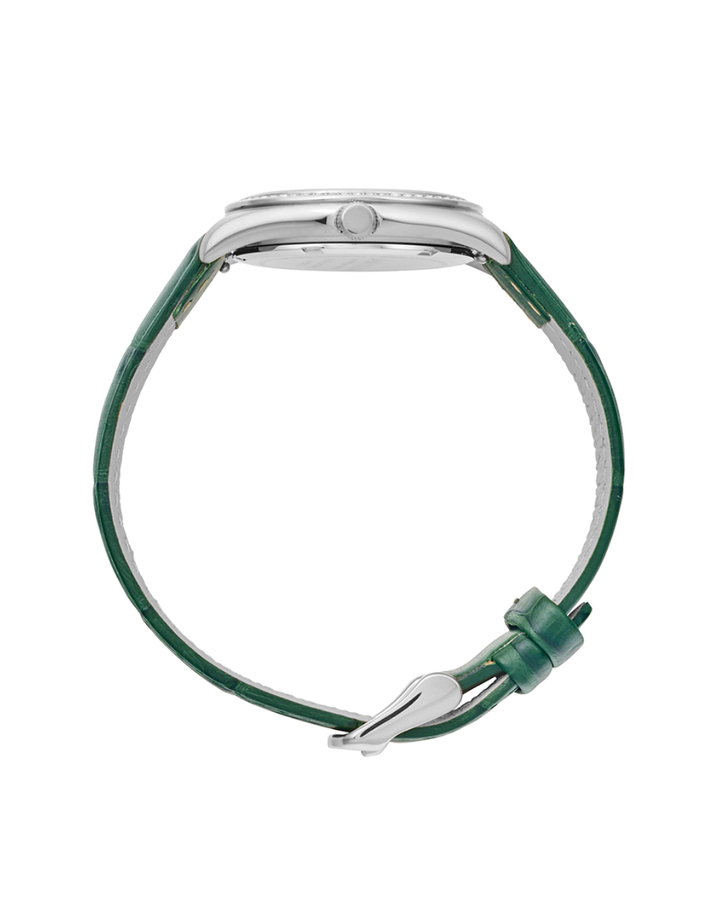 Maxum Classic Black Dial Green Leather Ladies Watch - MW24202L04
