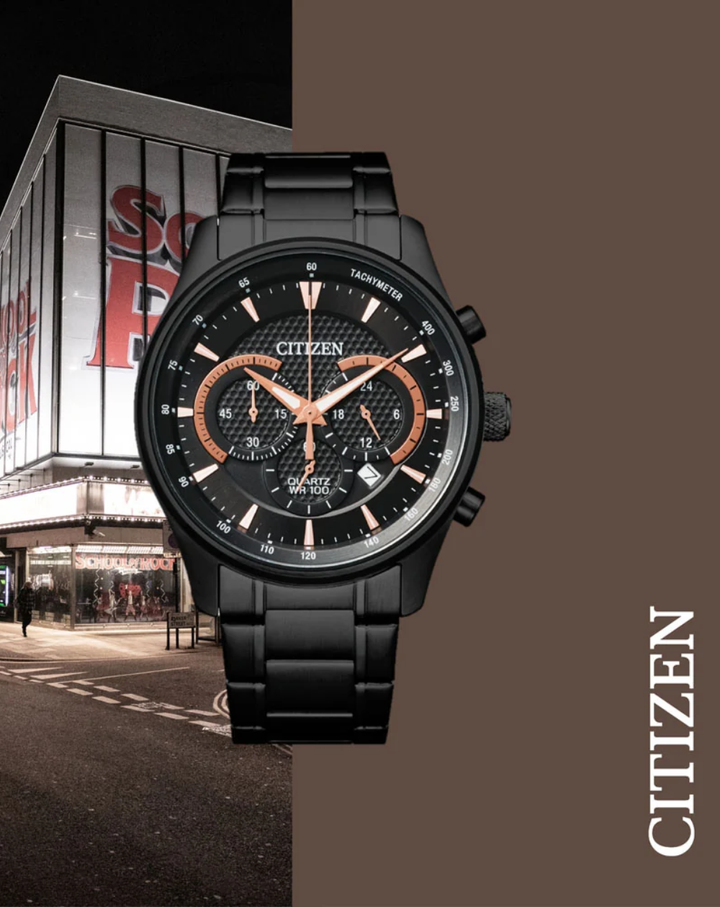 Citizen Classic Chronograph Black Dial Mens Watch - AN8195-58E