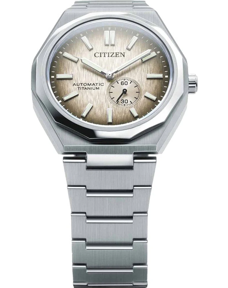 Citizen Zenshin 60 Super Titanium Beige Automatic Gents Watch - NK5020-58P