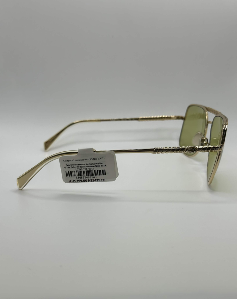 Lacoste x Ricky Regal Gold Limited Edition Unisex Sunglasses - L239S/58/GOLD