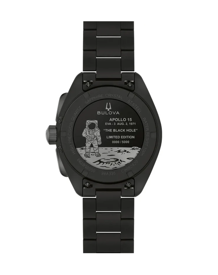 Bulova Limited Edition Lunar Pilot Black Hole Chronograph Watch - 98A335