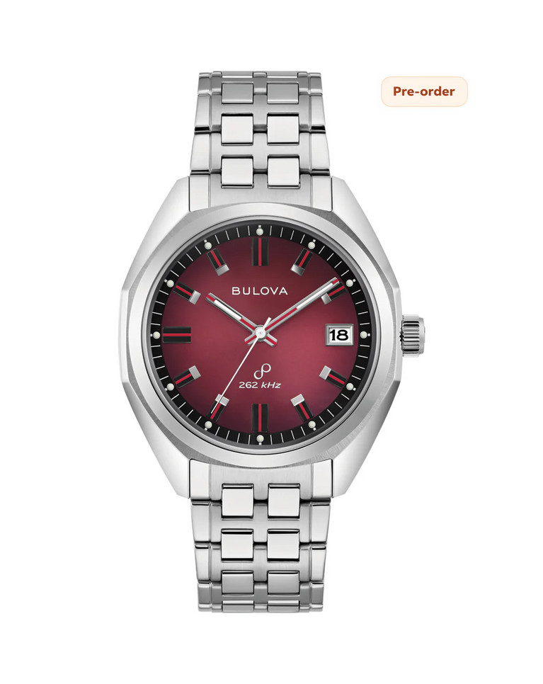 Bulova Red Dial Jetstar 40mm Men's Watch- 96B401