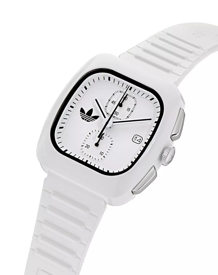 Adidas Originals Retro Wave White Chronograph Watch - AOSY24532