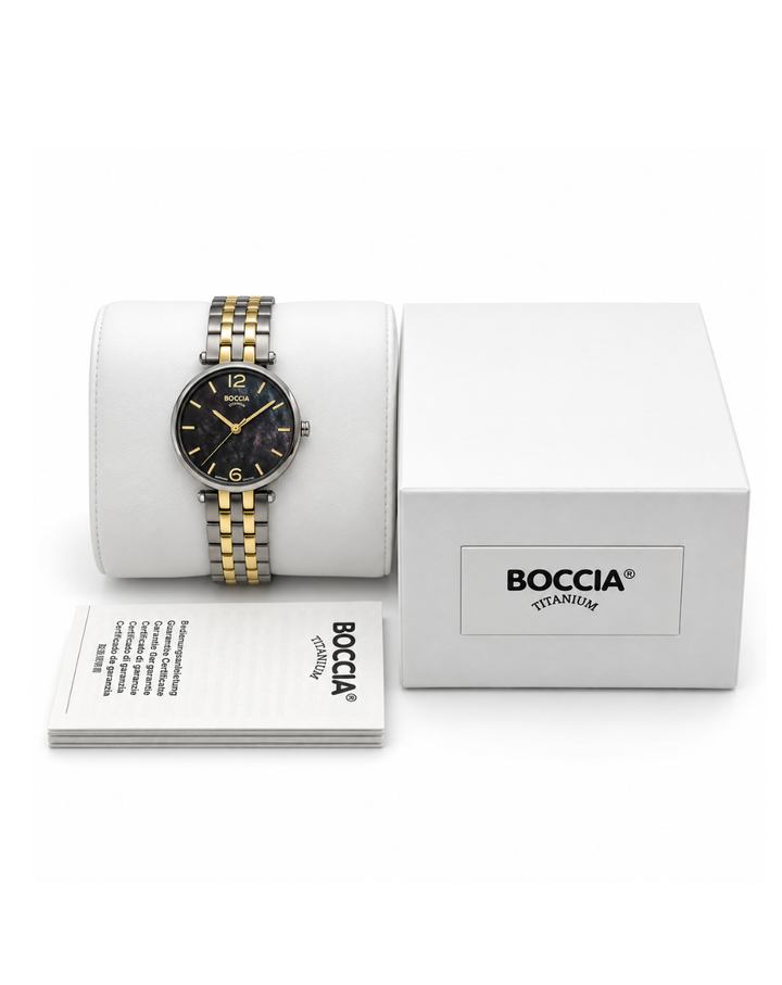 Boccia Titanium Two Tone MOP Dial Ladies Watch - 3339-02