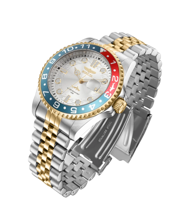 Invicta Pro Diver Two Tone Pepsi Mens Watch - 40010