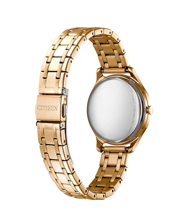 Citizen Eco Drive Classic Rose Gold Ladies Watch - EM0503-75X