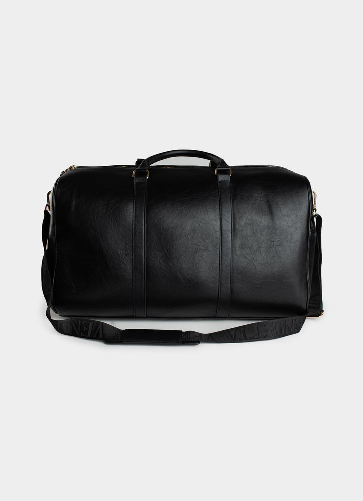 Vendetta Imperium Black PU Leather Duffle Bag - 60985