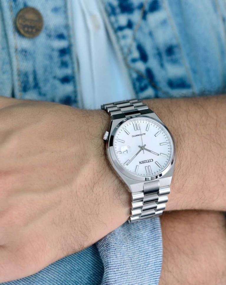 Citizen Tsuyosa White Dial Automatic Mens Watch - NJ0150-81A