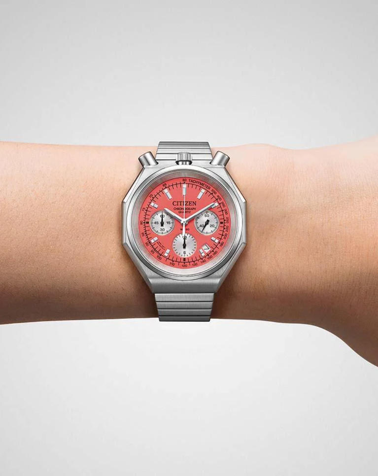 Citizen Tsuno Bullhead Red Dial Unisex Chronograph Watch - AN3700-89Z