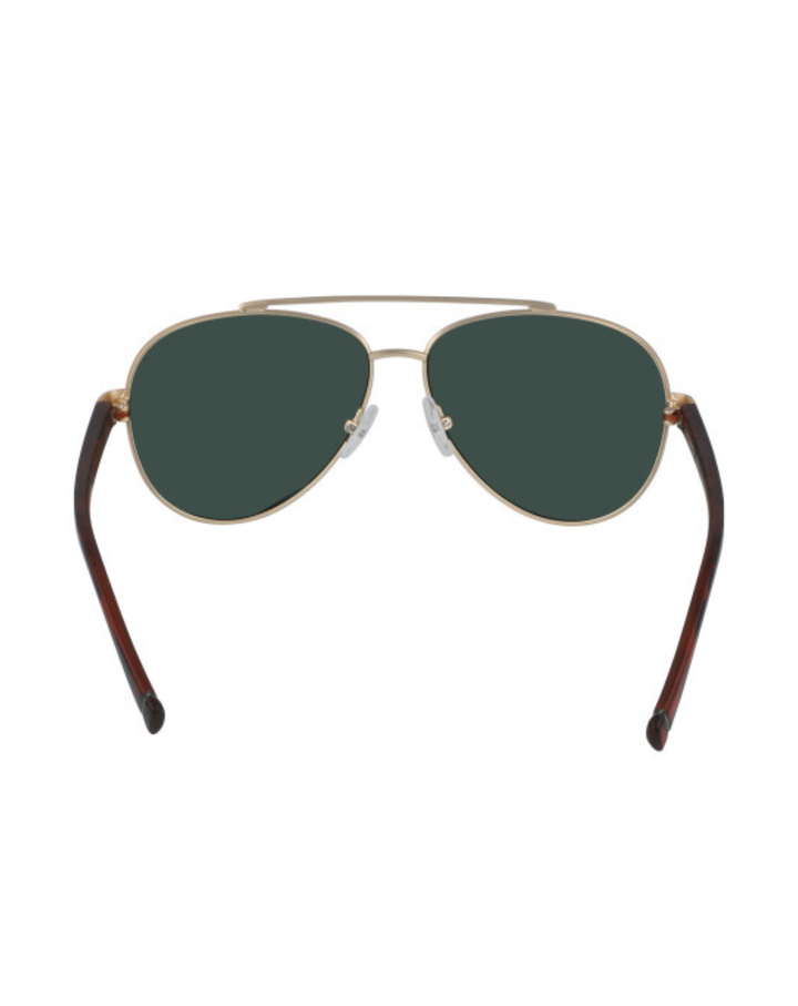 Nautica Mens Matte Gold Pilot Style Sunglasses - N4652SP.712.58/13