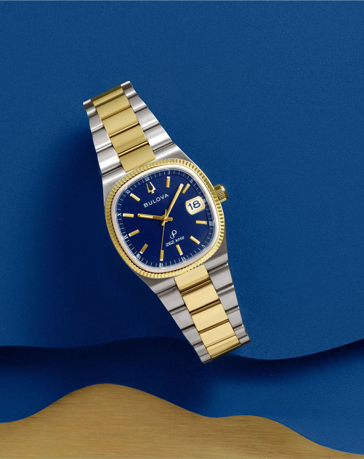 Bulova Super Seville Precisionist Blue Dial Two-Tone Men's Watch - 98B462